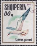 Obrázek k výrobku 45253 - 1973, Albánie, 1623, Mořští ptáci: Larus argentatus ⊙