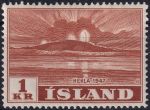 Obrázek k výrobku 46003 - 1948, Island, 0249, Výplatní známka: Výbuch sopky Hekla v roce 1947 ✶✶