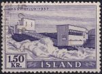Obrázek k výrobku 46358 - 1956, Island, 0304, Výplatní známka: Elektrárny a vodopády - Elektrárna Ellioaá ⊙