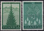 Obrázek k výrobku 46371 - 1957, Island, 0316/0318, Výplatní známky: Krajinky ✶✶