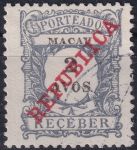 Obrázek k výrobku 46498 - 1904, Macao, DL02, Doplatní známka: Kresba číslice ⊙