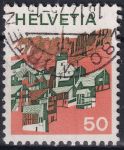 Obrázek k výrobku 46625 - 1973, Švýcarsko, 1008, Výplatní známka: Krajinky - Riex ⊙