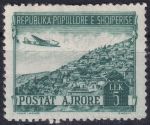 Obrázek k výrobku 46830 - 1950, Albánie, 0489, Letecká známka: Krajinky - Vuno ✶✶