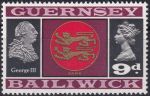 Obrázek k výrobku 46963 - 1969, Guernsey, 0011, Výplatní známka: Pohledy a znaky - Znak ostrova Sark, král Jan✶✶