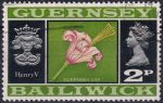 Obrázek k výrobku 46988 - 1969, Guernsey, 0013, Výplatní známka: Pohledy a znaky - Guernseyská lilie, Jindřich V. ✶✶