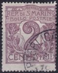 Obrázek k výrobku 47019 - 1892, San Marino, 0013, Výplatní známka: Zemské znaky ⊙