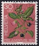 Obrázek k výrobku 47213 - 1974, Švýcarsko, 1042, „Pro Juventute“: Jedovaté lesní plody - Daphne sp. ⊙