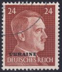 Obrázek k výrobku 47821 - 1941, Obsazená území Německem 1939-45 (Ukrajina), 11, Výplatní známka: Adolf Hitler ⊙