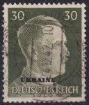 Obrázek k výrobku 47823 - 1941, Obsazená území Německem 1939-45 (Ukrajina), 13, Výplatní známka: Adolf Hitler ⊙