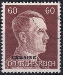 Obrázek k výrobku 47829 - 1941, Obsazená území Německem 1939-45 (Ukrajina), 17, Výplatní známka: Adolf Hitler ⊙