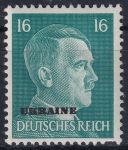 Obrázek k výrobku 47835 - 1941, Obsazená území Německem 1939-45 (Ukrajina), 05, Výplatní známky: Adolf Hitler ✶✶
