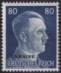 Obrázek k výrobku 47852 - 1941, Obsazená území Německem 1939-45 (Ukrajina), 13, Výplatní známky: Adolf Hitler ✶