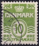 Obrázek k výrobku 48191 - 1950, Dánsko, 328x, Výplatní známka: Vlnky ⊙ 
