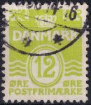 Obrázek k výrobku 48198 - 1950, Dánsko, 328x, Výplatní známka: Vlnky ⊙ 