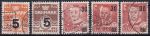 Obrázek k výrobku 48224 - 1952, Dánsko, 0332/338, Výplatní známky: Vlnky bez srdíček a král Frederik IX. ⊙