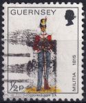 Obrázek k výrobku 48328 - 1974, Guernsey, 0093 Výplatní známka: Vojenské uniformy - Voják ✶✶ 