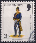 Obrázek k výrobku 48334 - 1974, Guernsey, 0097, Výplatní známka: Vojenské uniformy - Kaprál ⊙ 