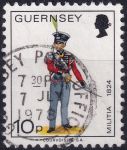 Obrázek k výrobku 48341 - 1974, Guernsey, 0102, Výplatní známka: Vojenské uniformy - Důstojník ⊙ 