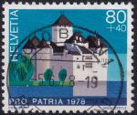 Obrázek k výrobku 48620 - 1978, Švýcarsko, 1132, \"Pro Patria\": Zámky (III) - Hrad Tarasp ⊙