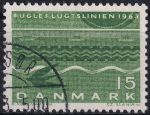 Obrázek k výrobku 48826 - 1963, Dánsko, 0413x, Slavnostní otevření dopravního spojení \"Ptačí letecká linie\" (kratší železniční spojení mezi Německem a Kodaní) ✶✶ 