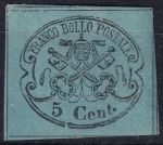 Obrázek k výrobku 48876 - 1867, Církevní stát, 12NT, Výplatní známka: Papežské znaky ✶