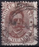 Obrázek k výrobku 48925 - 1889, Itálie, 0050, Výplatní známka: Král Umberto I. ⊙