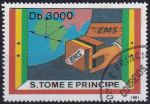 Obrázek k výrobku 49022 - 1989, Svatý Tomáš a Princův ostrov, 1150, Světový den telekomunikací ⊙