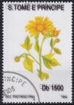 Obrázek k výrobku 49030 - 1992, Svatý Tomáš a Princův ostrov, 1330, Výplatní známka: Fauna a flora - Cattia alti ⊙
