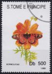 Obrázek k výrobku 49036 - 1993, Svatý Tomáš a Princův ostrov, 1399, Motýli opylující květy: Hypolimmas sp. ⊙