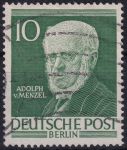 Obrázek k výrobku 49158 - 1952, Berlín, 095, Osobnosti z historie Berlína (I): Adolph von Menzel ⊙