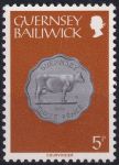 Obrázek k výrobku 49409 - 1979, Guernsey, 0175, Výplatní známka: Mince - 4 doubles ✶✶ 