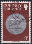 Obrázek k výrobku 49415 - 1979, Guernsey, 0179, Výplatní známka: Mince - 50 nových pencí ⊙