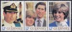 Obrázek k výrobku 49447 - 1981, Guernsey, 0225/0227ASt, Svatba prince Charlese a lady Diany Spencerové ✶✶ 