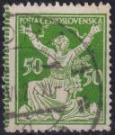 Obrázek k výrobku 49587 - 1922, ČSR I, 0156AVV, Výplatní známka: Osvobozená republika ⊙