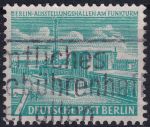Obrázek k výrobku 49638 - 1954, Berlín, 121, Výplatní známka: Berlínské stavby - Výstavní hala u rozhlasové věže ⊙