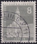 Obrázek k výrobku 49676 - 1956, Berlín, 142, Výplatní známka: Berlínské pohledy na město (II) - Rozhlasový vysílač a výstavní hala ⊙