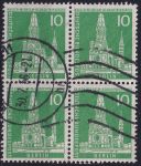 Obrázek k výrobku 49679 - 1956, Berlín, 144, Výplatní známka: Berlínské pohledy na město (II) - Ruiny kostela císaře Viléma ⊙