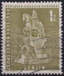 Obrázek k výrobku 49719 - 1956, Berlín, 153, Výplatní známka: Berlínské pohledy na město (II) - Jezdecká socha \"Velký kurfiřt\" ⊙
