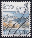 Obrázek k výrobku 49786 - 1983, Švýcarsko, 1264, Výplatní známka: Znamení zvěrokruhu a krajinky (III) - Panna ⊙