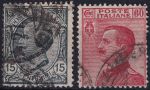 Obrázek k výrobku 49831 - 1918, Itálie, 0130/0131, Výplatní známky: Král Viktor Emanuel III. ⊙