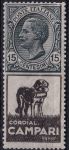 Obrázek k výrobku 49835 - 1924/1925, Itálie, 0130R1, Výplatní známka: Král Viktor Emanuel III. ✶
