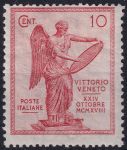 Obrázek k výrobku 49850 - 1921, Itálie, 0144A, 3. výročí vítězství u Benátek: Bohyně vítězství se štítem ✶