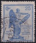 Obrázek k výrobku 49854 - 1921, Itálie, 0146C, 3. výročí vítězství u Benátek: Bohyně vítězství se štítem ⊙