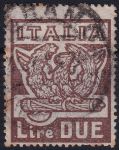 Obrázek k výrobku 49871 - 1923, Itálie, 0180, 1. výročí pochodu na řím: Orel na Liktorském svazku a věnec ⊙