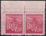 Obrázek k výrobku 50061 - 1945, ČSR II, 0378, Výplatní známka: Lipová ratolest ✶✶ ⊟ o H