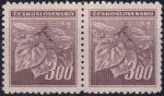 Obrázek k výrobku 50064 - 1945, ČSR II, 0378, Výplatní známka: Lipová ratolest ✶✶ ⊟