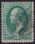 Obrázek k výrobku 50774 - 1870, USA, 0038IIv, Výplatní známka: Prezidenti a politici - George Washington ⊙