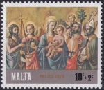 Obrázek k výrobku 50930 - 1976, Malta, 0540, Vánoce: Svatý Kryštov a svatý Mikuláš (detail) ✶✶ 