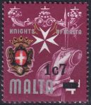 Obrázek k výrobku 50931 - 1970, Malta, 0412w, Výplatní známka: Maltézská historie - Část starého opevnění (17. století) ⊙