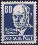 Obrázek k výrobku 51415 - 1952, NDR, 0339vaXI, Výplatní známka: Osobnosti politiky, umění a vědy - Ernst Thallmann, politik ✶✶